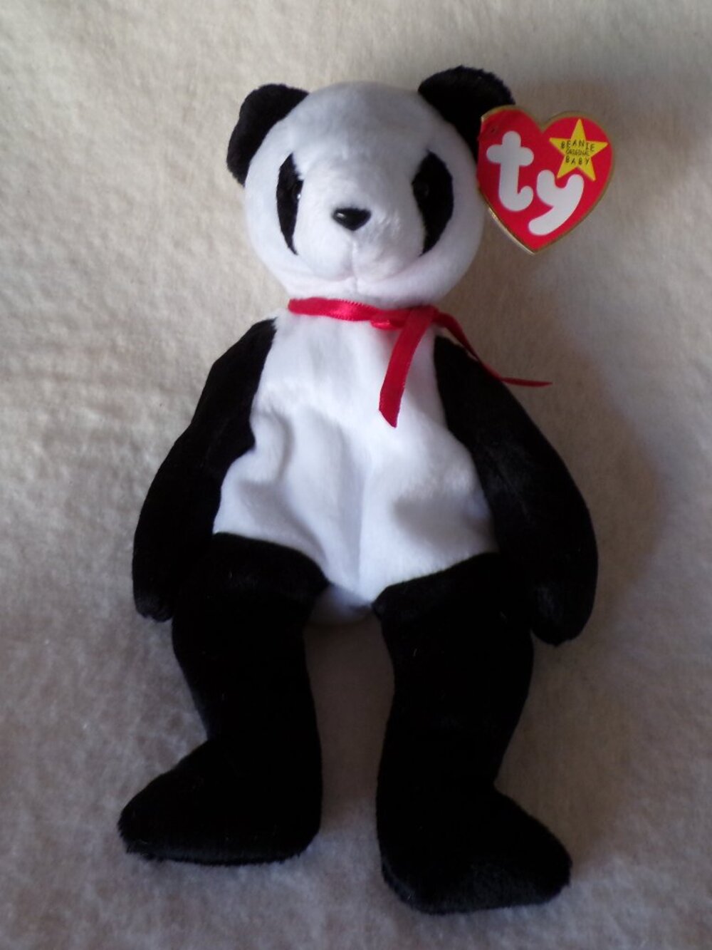Ty Beanie Baby FORTUNE the Panda Bear 1997 NEW MWMTs Stuffed Animal Toy